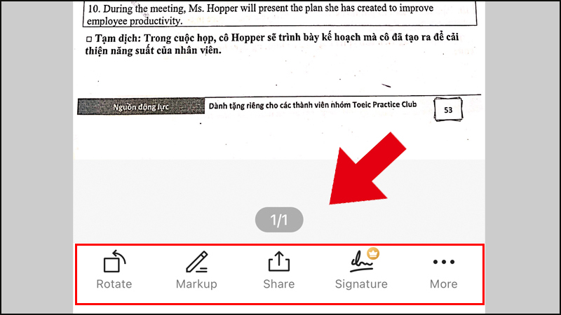 Scan bằng ứng dụng Camscanner